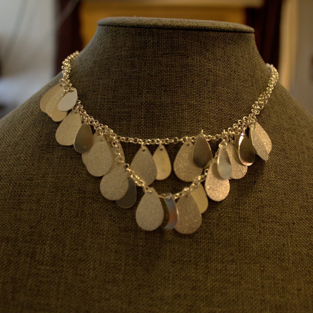 Silver Apt.9 Teardrop Necklace